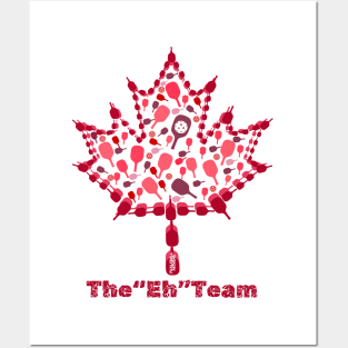 Canadian Pickleballer  -   The "Eh" team, Maple Leaf Posters and Art